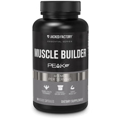 Jacked Factory Essentials Muscle Builder - Daily Muscle Builder for Men with Peak ATP to Support Lean Muscle Gain Enhance Athletic Performance & Fortify ATP Levels for Muscle Growth - 30 Capsules